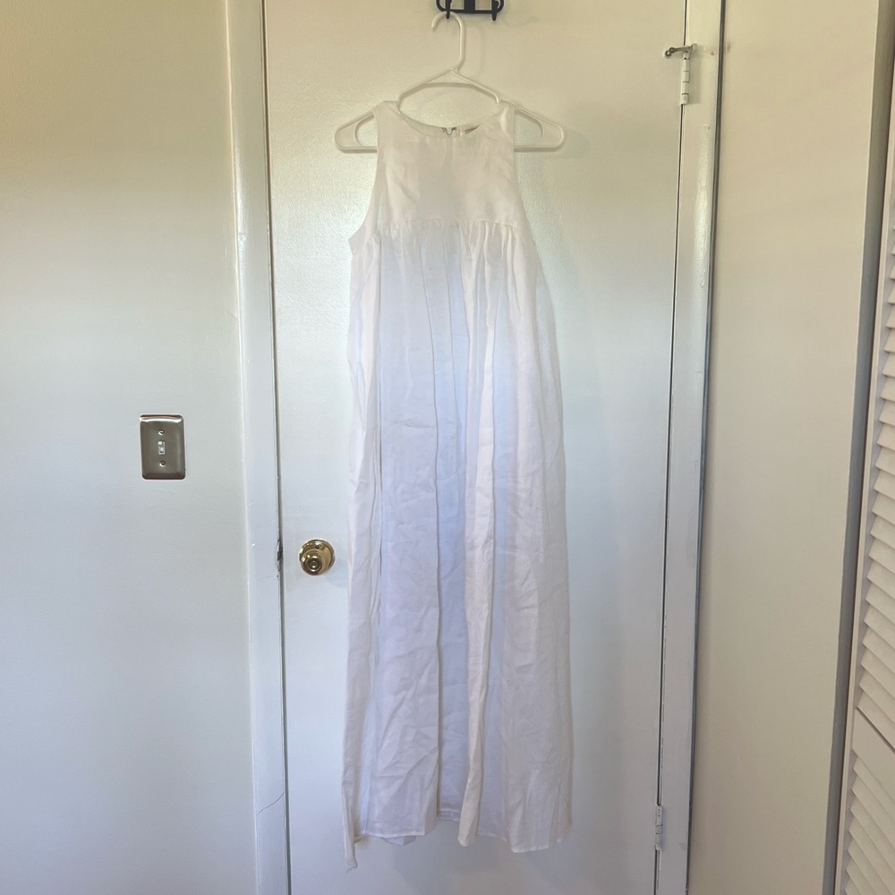 NWOT DISSH White Linen Dress